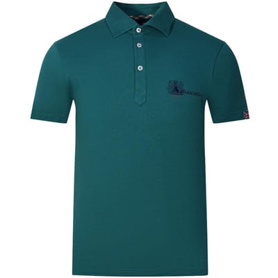 Aquascutum Volwassen Unisex Aldis London Logo Poloshirt (Groen)