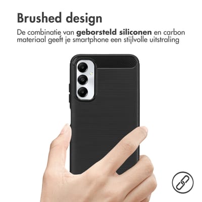 imoshion Hoesje - Geschikt voor Samsung Galaxy A05s - Brushed Backcover - Zwart