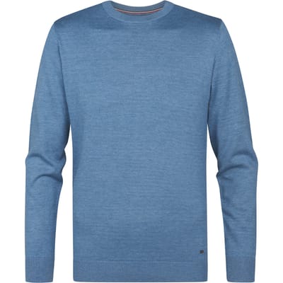 Petrol Industries Heren Fijngebreide Trui - Regular Fit - Ronde Hals - Truien Heren - Pullover - Grijs - Maat S
