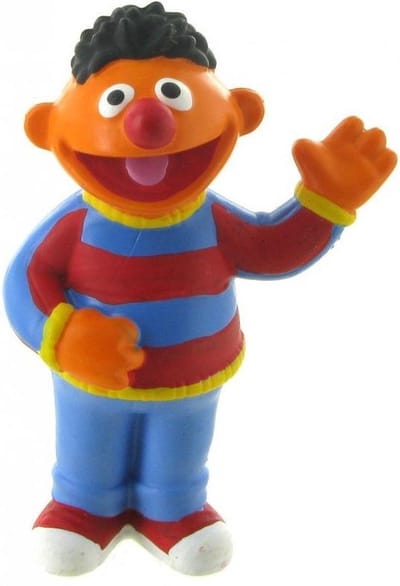 Sesamstraat Ernie taart topper decoratie 7 cm.