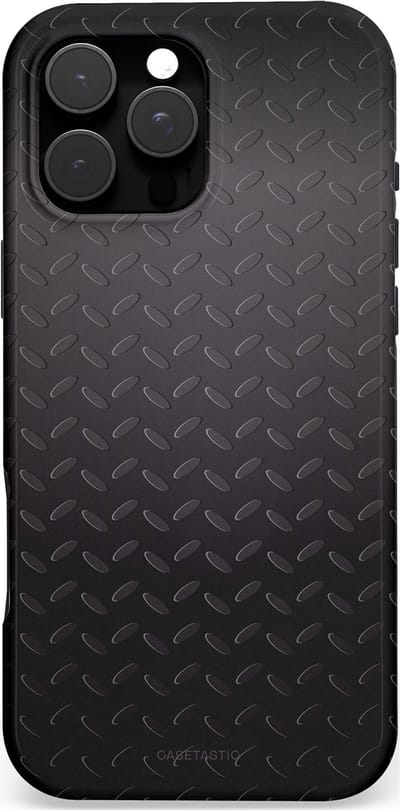 Casetastic hoesje geschikt voor Apple iPhone 16 Pro Max - MagSafe - Dubbellaagse bescherming - Geometaal - Fashion Case - Zwart
