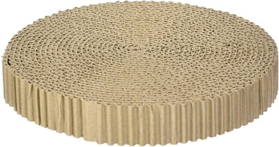 Famanu – Vervangend krabkarton 37,6x36x4,4 cm – Herbruikbare krabmat voor binnenkatten – Natuurlijk materiaal