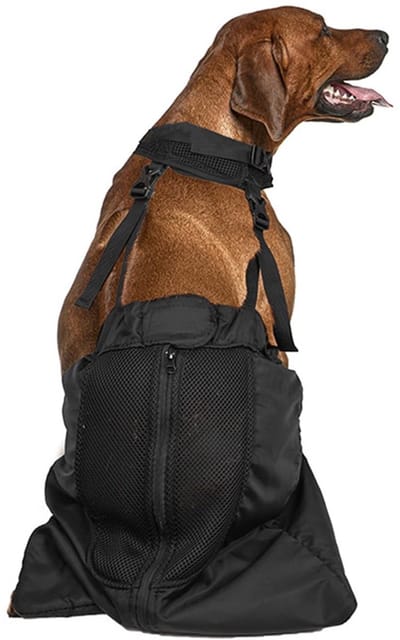 JHUBERS- Hondentuig - Dubbel verstevigd - Draagtas voor honden - Ademend materiaal - Slijtbestendig - Voor honden met beperkte mobiliteit - Hondenzit