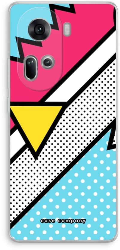 Case Company® - Hoesje geschikt voor Oppo Reno 11 hoesje - Pop Art #3 - Soft Cover Telefoonhoesje - Bescherming aan alle Kanten en Schermrand