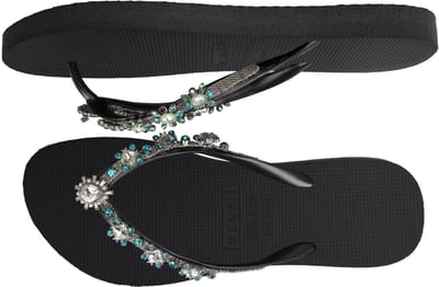 Uzurii | Teenslippers | Dames | Zwart | Maat 39/40
