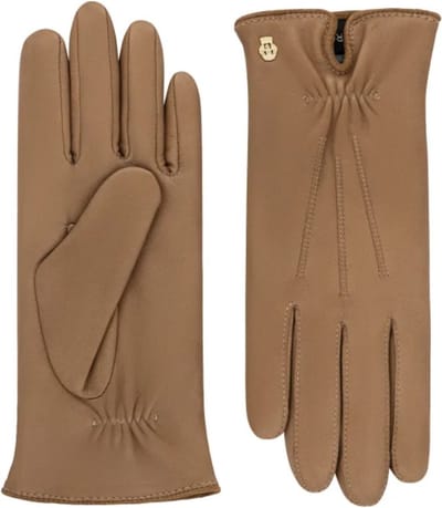 Roeckl Antwerpen Leren Dames Handschoenen Maat 7 - Camel