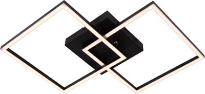 Lucide ARIANNE - Plafonnière (Plafondlamp) - LED - CCT - 1x23W 2700K/4000K - Zwart