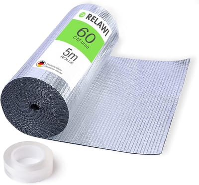 Premium isolatiefolie 5m x 50cm voor energiebesparing en verwarmingscomfort
