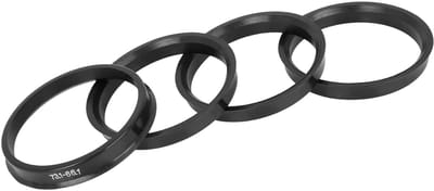 Dailygoods- Navenringen 4 Stuks - Gecentreerde Ringen - 73,1 mm tot 66,1 mm - Kunststof - Nauwkeurige Pasvorm - Eliminatie Stuurtrillingen - Wielringen