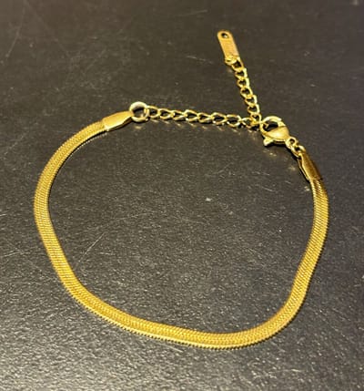 Goudkleurige No-Fade Waterproof Slangenketting Armband - 316L RVS