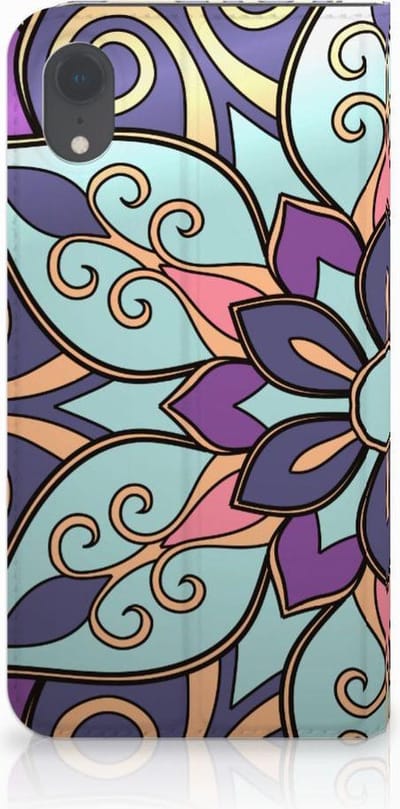 Apple iPhone Xr Smart Cover Purple Flower