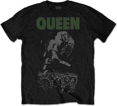 Queen - News Of The World 40th Full Cover Heren T-shirt - L - Zwart