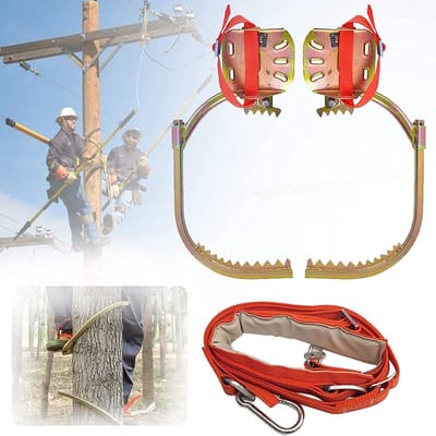 Klimspikes voor bomen - Klimuitrusting - Boom beklimmen - Roestvrij staal - Model 300 - Set