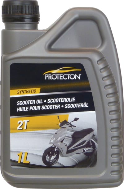 Protecton 2T Motorolie - Synthetisch - Voor vloeistof gekoelde 2-takt motoren - Uitstekende smering - Sterk detergerend vermogen - Mengbaar met alle soorten benzine - 1 Liter