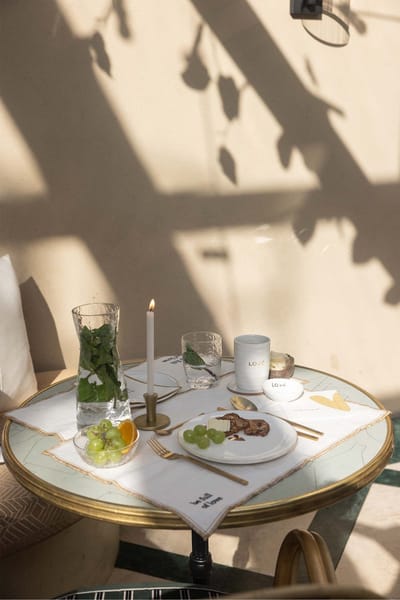 Zusss Waterkan Glas Hartje Glas Transparent