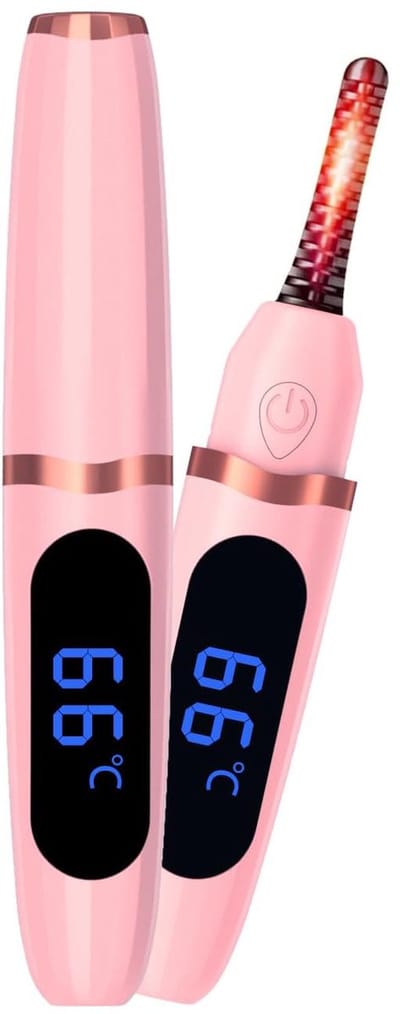 Wimperkruller - Elektrische Wimperkruller - Verwarmde Wimperkruller - met USB-oplaadfunctie - 10 seconde - 24 uur lang aanhoudende krullen - 3 instelbare verwarmingsstanden - LED-display