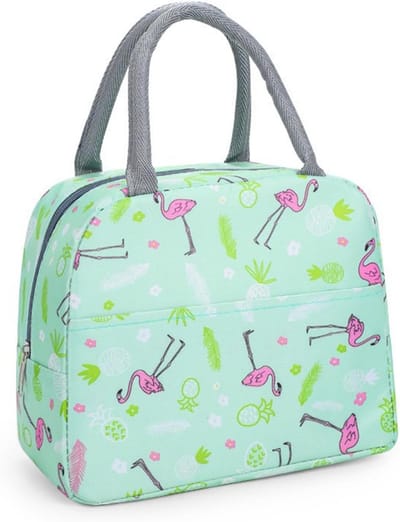 Schattige geïsoleerde lunchtas met flamingo-patroon voor vrouwen en kinderen, ideaal voor school, werk, picknick en reizen