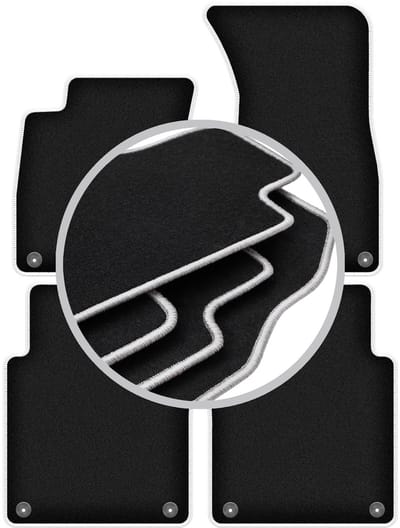 CARLUX-SILVER automatten voor: Audi A8 D3 Lang (2002-2009)