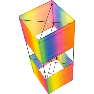 Eenlijnsvlieger HQ Classic Box Kite 102308 Regenboog 81 x 30 cm