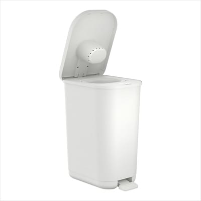 Luieremmer Geurdicht - Afvalbak Baby - Babykamer Netjes - Pedaal Bediening - 40x28x51 cm - Wit