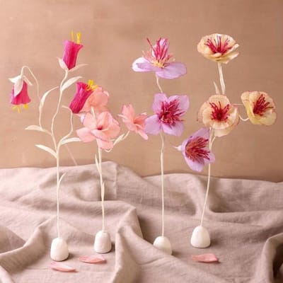 CC Hobbyset Crêpepapier Bloemen Pastel