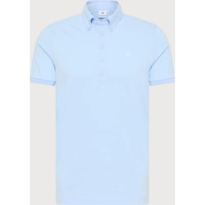 Blue Industry Button-down polo |