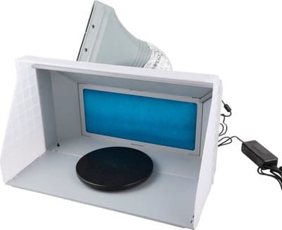 Draagbare Airbrush-spuitcabine spuitbox met zuigkracht Fengda FD-520