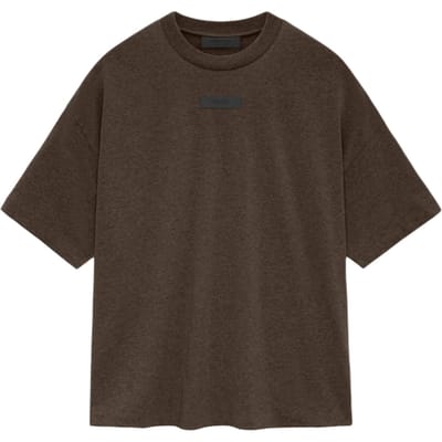 Fear of God Essentials T-shirt met korte mouwen Heather Wood Heren Tops Bruin 125SU244192F XL black