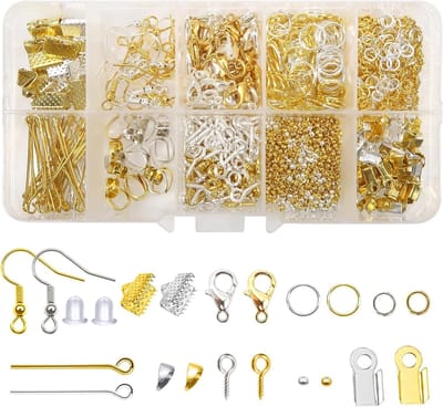 1120-delig Sieraden Reparatieset voor Beginners - Goud en Zilver, Perfect voor Kettingen, Armbanden en Oorbellen