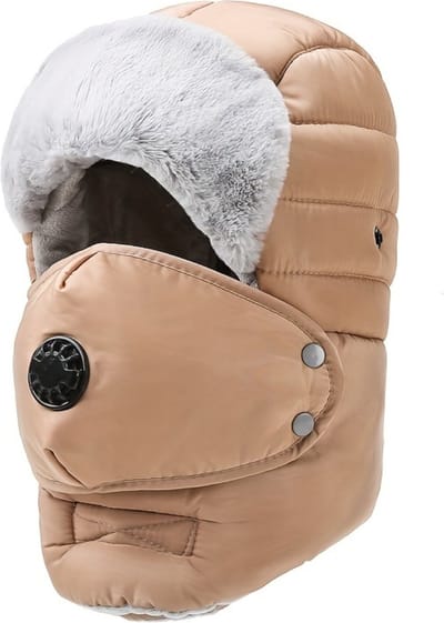 Nivard Wintermuts - Heren - Dames - Volwassenen - Muts - Ski Mask - Bivakmuts - Balaclava - Ski Masker - Face Mask - Full Face Mask - Winter - Khaki