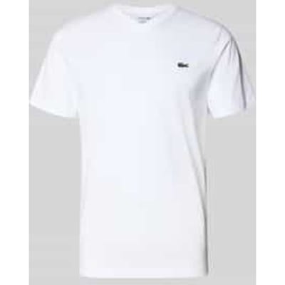 T-shirt met labelstitching, model 'Basic'