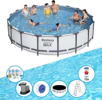 Bestway Zwembad Steel Pro MAX - Zwembad Bundel - 549x122 cm