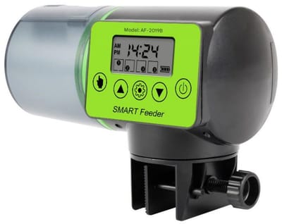 GELLDG Visvoerautomaat - Automatisch - Vochtbestendig - Aquariumvoederautomaat - Grote capaciteit - Geschikt voor de meeste soorten voer