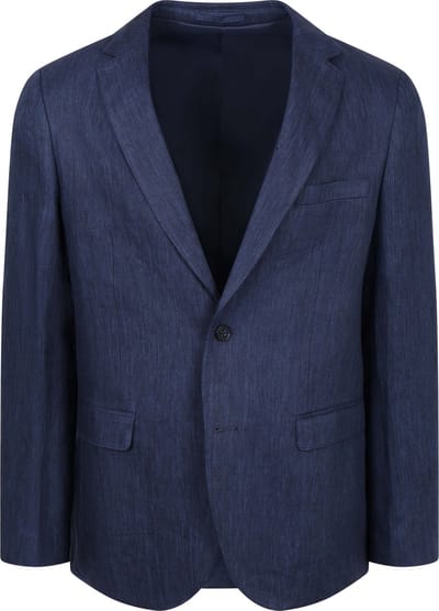 Suitable Blazer Linen Twill Donkerblauw (navy) - Maat 54 - Heren blazer