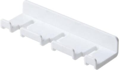 CHPN - Wandhouder - Zelfklevende Tandenborstelhouder - Snoerhouder - Kabelhouder - Badkamerhaak - Opbergrek - Scheermeshouder - Wit Plastic - Badkamer Accessoires - Plakstrip - Zelfklevend