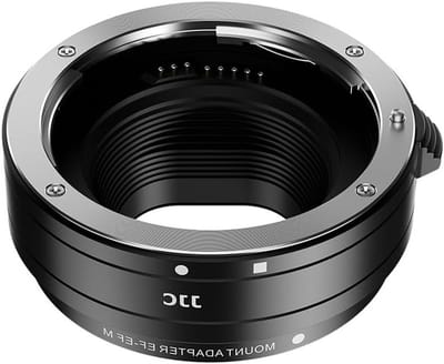 Lens Mount Adapter voor Canon EF/EF-S Lens naar Canon EF-M Camera - Elektronische Communicatie Ondersteund, Compatibel met EOS M Series
