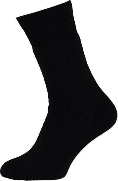 Angro - 2-Pack - Dikke Thermo Werksokken - Merino Wol - Antibacterieel - Isolerend - Heren - zwart - 39-42 - 13500000