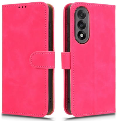 Mat roze agenda book case hoesje geschikt voor OnePlus Nord 5 G