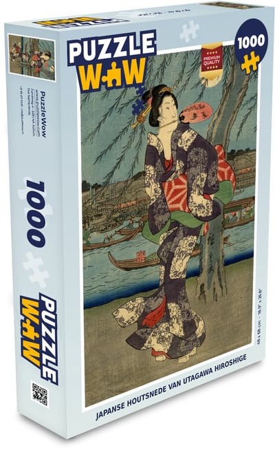 Puzzel Japanse houtsnede van Utagawa Hiroshige - Legpuzzel - Puzzel 1000 stukjes volwassenen
