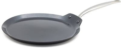 GreenPan Barcelona Pannenkoekenpan 28cm – PFAS-vrije antikleeflaag – Koekenpan inductie - Keramische koekenpan – Ovenbestendig tot 220°C – RVS handgrepen - Zwart