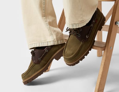 Clarks Originals Cleyhill Boat Shoe, groen
