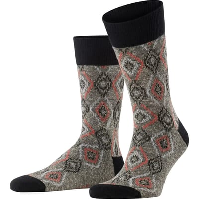 FALKE Ikat Spell herensokken - zwart (black)