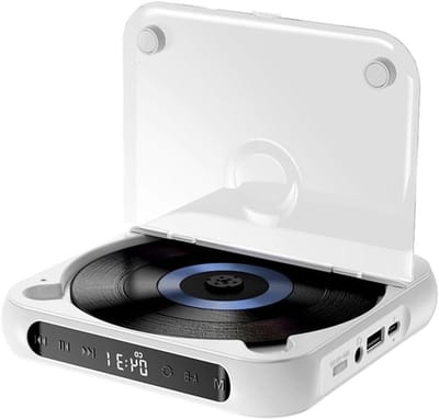 Externe CD-speler - Auto Muziekspeler - Muziek Luisteren - AUX en USB - 13.5 cm - Wit