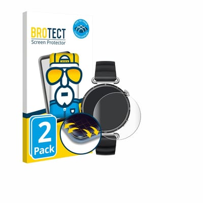 BROTECT - Screenprotector voor Huawei Watch GT 6 / GT 7 (41 mm) - Folie Beschermfolie transparant volledig dekking - 2 Stuks