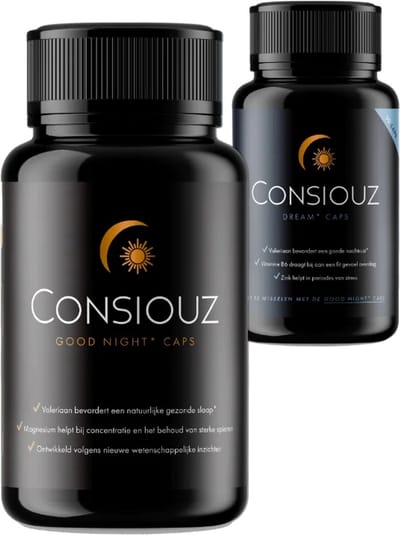 Consiouz Good Night Caps + Dream Caps Combideal – Slaap Supplement Bundel