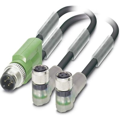 Phoenix Contact 1671441 Sensor/actuator connector, geassembleerd M12 Aantal polen (sensoren): 3 Adapter, Y-vorm 3.00 m 1 stuk(s)
