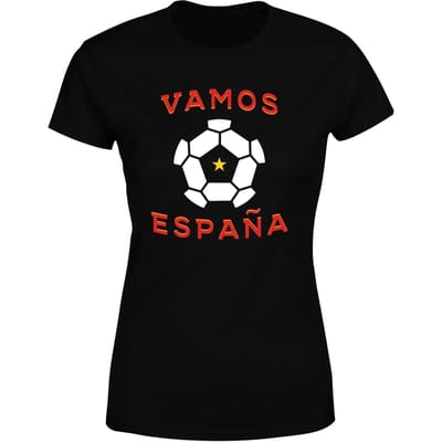 Vamos Espana Women's T-Shirt - Black - 3XL