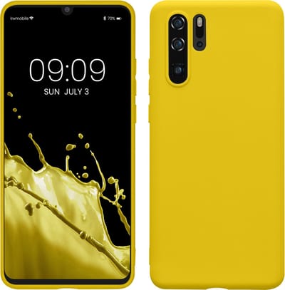 kwmobile telefoonhoesje geschikt voor Huawei P30 Pro - Hoesje voor smartphone - Back cover in stralend geel