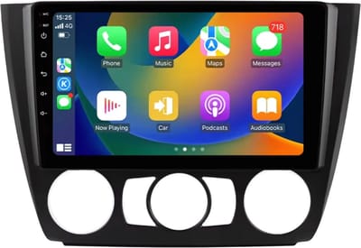 Autoradio met bluetooth - Carplay - Voor BMW 1-Serie (E87, E81, E82, E88) (2004-2011) - Geschikt voor Apple en Android - Stereo - Navigatie - Navigatiesysteem auto - 2GB 64GB