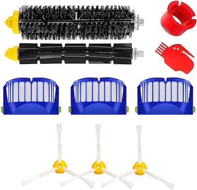 Filter en borstel set geschikt voor iRobot Roomba 600 series 605 615 616 620 621 630 635 650 652 660 665 671 680 690 691 695